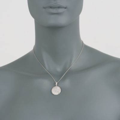 1.80 ct. t.w. Diamond Disc Necklace in 14kt White Gold &mdash; Alt Image 2