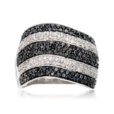 1.95 ct. t.w. Black and White Diamond Ring in Sterling Silver &mdash; Alt Image 1
