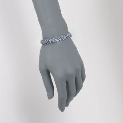 12.00 ct t.w. Tanzanite Bracelet in Sterling Silver. 8.25" &mdash; Alt Image 2