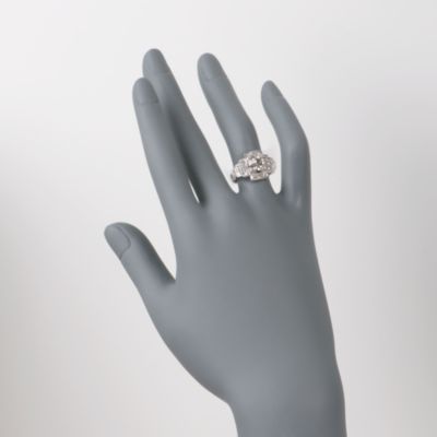 C. 1990 Vintage 1.35 ct. t.w. Diamond Ring in Platinum. Size 4 &mdash; Alt Image 2