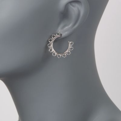 Di Modolo "Triadra" Sterling Silver Hoop Earrings &mdash; Alt Image 2