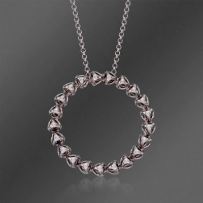 Di Modolo "Triadra"  Circle Motif Sterling Silver Necklace. 16" &mdash; Alt Image 1
