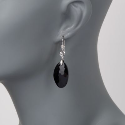 Di Modolo "Cage" Black Onyx Earrings in Sterling Silver &mdash; Alt Image 2