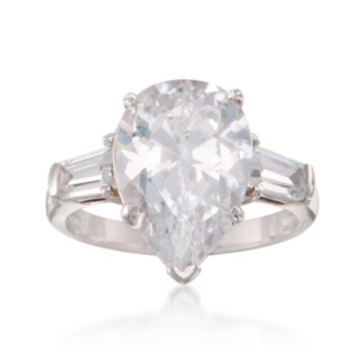 6.30 ct. t.w. CZ Ring in Sterling Silver &mdash; Alt Image 1