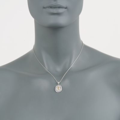 1.82 ct. t.w. Canary and White CZ Drop Necklace in Sterling Silver &mdash; Alt Image 2