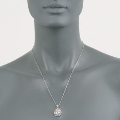 1.82 ct. t.w. Canary and White CZ Drop Necklace in Sterling Silver &mdash; Alt Image 4