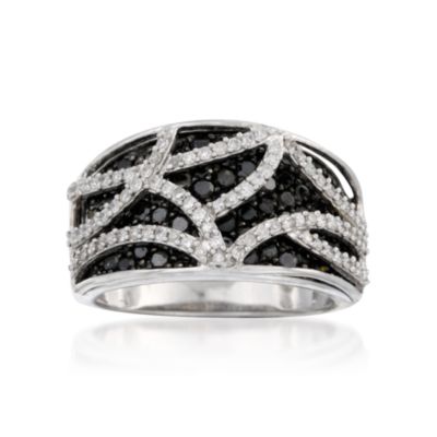 2.00 ct. t.w. Black and White Diamond Ring In Sterling Silver &mdash; Alt Image 1