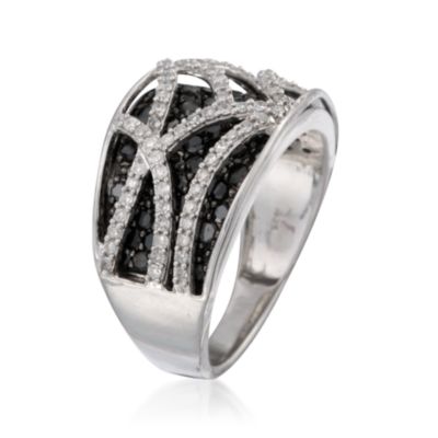 2.00 ct. t.w. Black and White Diamond Ring In Sterling Silver &mdash; Alt Image 3
