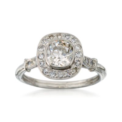 C. 2000 Vintage 1.20 ct. t.w. Diamond Ring in Platinum. Size 5.75 &mdash; Alt Image 1