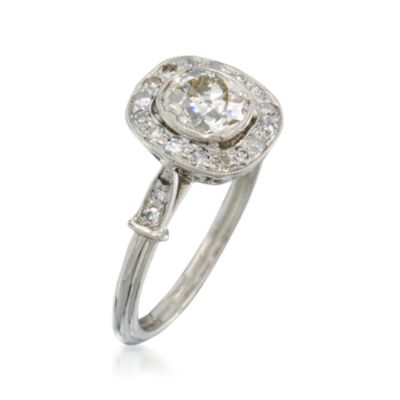 C. 2000 Vintage 1.20 ct. t.w. Diamond Ring in Platinum. Size 5.75 &mdash; Alt Image 3