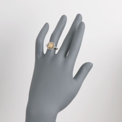 1.35 ct. t.w. Yellow and White Diamond Engagement Ring in 18kt Two-Tone Gold. Size 6.5 &mdash; Alt Image 2