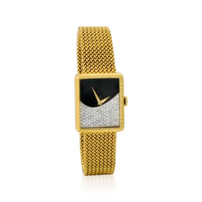 C. 1960 Vintage Longines 1.10 ct. t.w. Diamond Watch In 18kt Yellow Gold. 7" &mdash; Alt Image 1