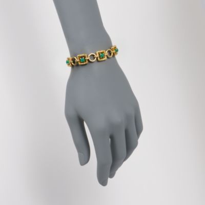C. 1970. Vintage Tiffany Jewelry Chalcedony Bracelet in 18kt Yellow Gold. 7" &mdash; Alt Image 2