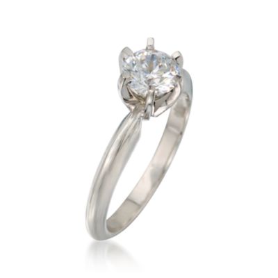 14kt White Gold Six-Prong Engagement Ring Setting &mdash; Alt Image 3