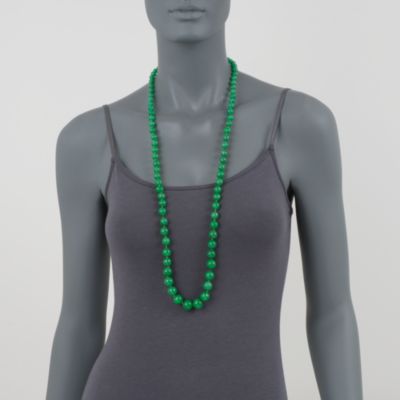 7-14mm Jade Bead Necklace in 14kt Yellow Gold. 36" &mdash; Alt Image 2