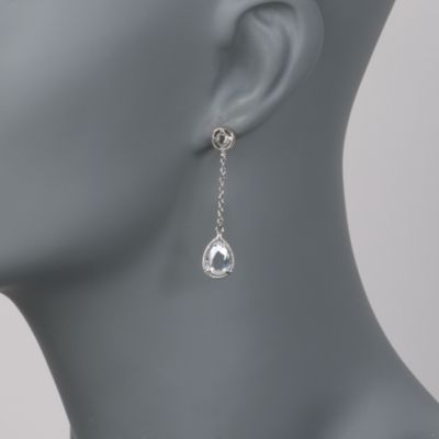 4.50 ct. t.w. CZ Linear Earrings in Sterling Silver &mdash; Alt Image 2