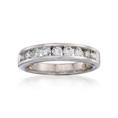 C. 1990 Vintage .75 ct. t.w. Diamond Wedding Ring In 14kt White Gold. Size 6.75 &mdash; Alt Image 1