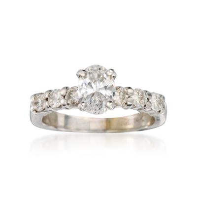 C. 2000 Vintage 1.23 ct. t.w. Diamond Ring in 14kt White Gold. Size 5.5 &mdash; Alt Image 1