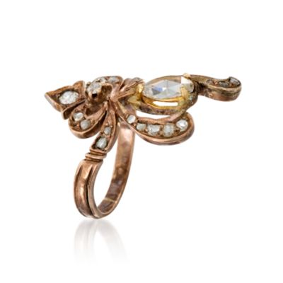 C. 1900 Vintage 1.10 ct. t.w. Diamond Ring in 9kt Yellow Gold. Size 6.5 &mdash; Alt Image 3