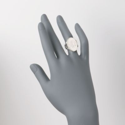 Sterling Silver Monogrammed Ring &mdash; Alt Image 2