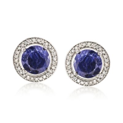 3-Pair Set of 26.00 ct. t.w. Multi-Gem Earrings With .40 ct. t.w. Diamond Earring Jackets in Sterling Silver &mdash; Alt Image 4