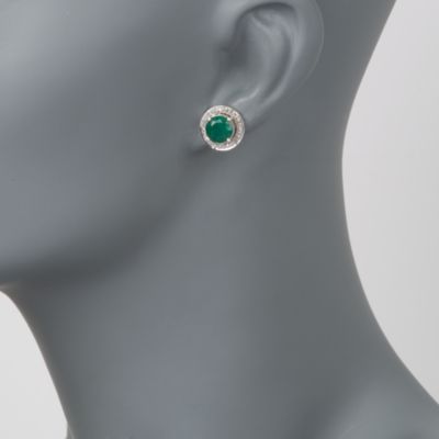 3-Pair Set of 26.00 ct. t.w. Multi-Gem Earrings With .40 ct. t.w. Diamond Earring Jackets in Sterling Silver &mdash; Alt Image 2