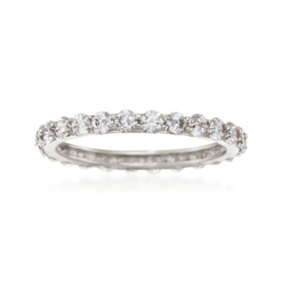 1.15 ct. t.w. CZ Eternity Band in 14kt White Gold &mdash; Alt Image 1