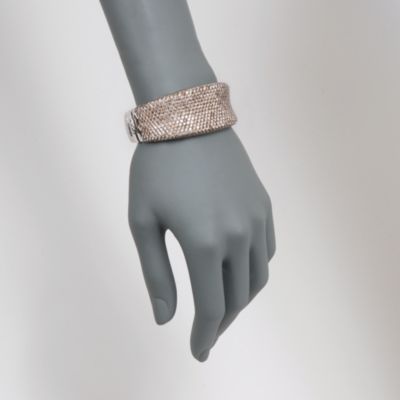 Roberto Coin "Fantasia" 27.80 ct. t.w. Brown Diamond Bangle Bracelet in 18kt White Gold. 7" &mdash; Alt Image 2