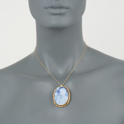 C. 1980. Vintage Agate Cameo Pin Pendant In 18kt Yellow Gold &mdash; Alt Image 2
