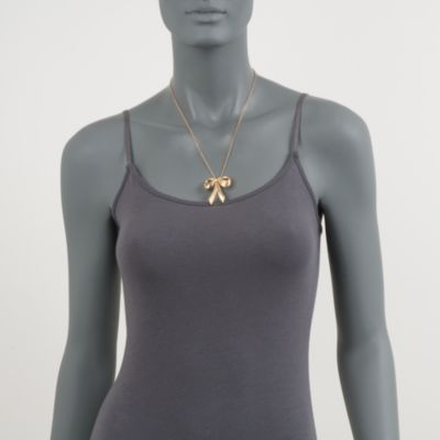 Italian Bow Necklace in 18kt Over Sterling &mdash; Alt Image 4