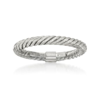 14kt White Gold Twisted Ring &mdash; Alt Image 1