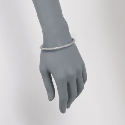 14kt White Gold Bangle Bracelet. 7.75" &mdash; Alt Image 2