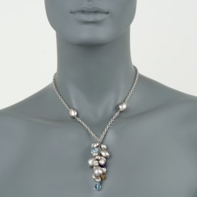 C. 2000 Vintage Roberto Coin 13.20 ct. t.w. Multi-Gem Necklace in 18kt White Gold. 17" &mdash; Alt Image 2