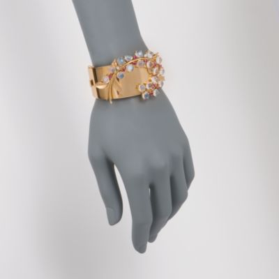 C. 1960. 18.50 ct. t.w. Moonstone and .80 ct. t.w. Ruby Bracelet With .25 ct. t.w. Diamonds in 14kt Yellow Gold. 6.5" &mdash; Alt Image 2