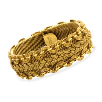 C. 1970. Vintage Tiffany Jewelry 18kt Yellow Gold Bracelet. 7.5" &mdash; Alt Image 1
