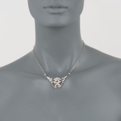 C. 1960. Vintage 1.45 ct. t.w. Diamond Pendant Necklace in 14kt White Gold. 15.5" &mdash; Alt Image 2