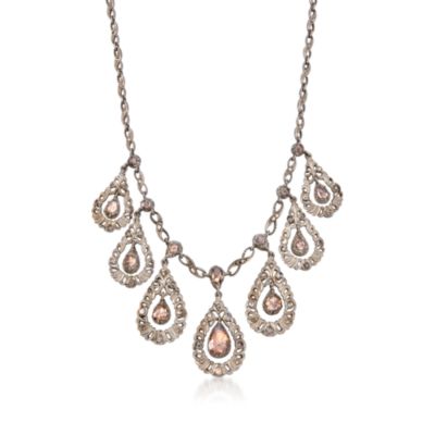 C. 1920. Vintage 4.75 ct. t.w. Diamond Necklace in Two-Tone. 19" &mdash; Alt Image 1