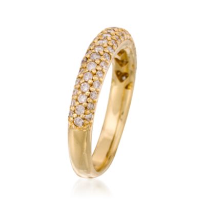 .75 ct. t.w. Pave Diamond Ring in 14kt Yellow Gold. Size 6.5 &mdash; Alt Image 3