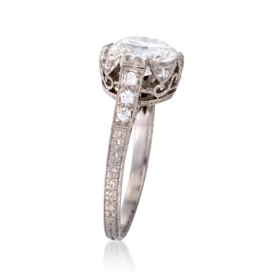 C. 2000 Vintage 2.10 ct. t.w. Diamond Engagement Ring in Platinum. Size 5.75 &mdash; Alt Image 3