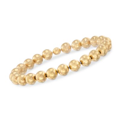 Italian 14kt Over Sterling Bead Bracelet &mdash; Alt Image 1