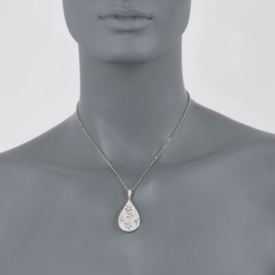 3.68 ct. t.w. Diamond Pendant Necklace in 18kt White Gold. 16" &mdash; Alt Image 2