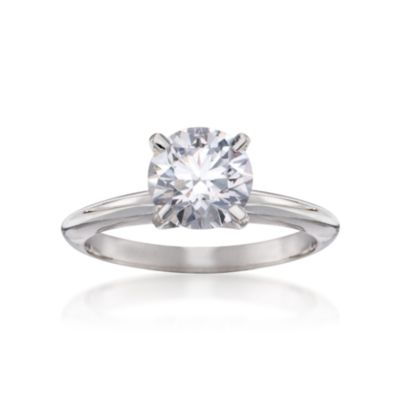 .92 Carat Certified Diamond Engagement Ring in Platinum and 18kt White Gold &mdash; Alt Image 1