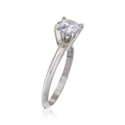 .92 Carat Certified Diamond Engagement Ring in Platinum and 18kt White Gold &mdash; Alt Image 2