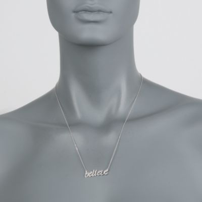 .25 ct. t.w. Diamond Believe Necklace in Sterling Silver &mdash; Alt Image 4