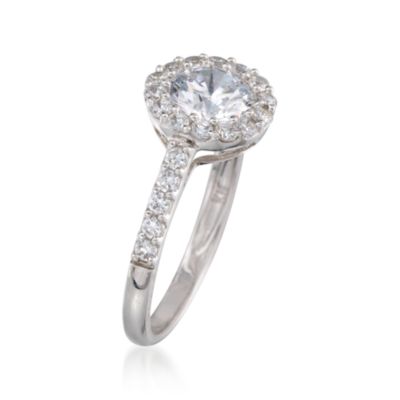 1.50 ct. t.w. CZ Ring in Sterling Silver &mdash; Alt Image 3