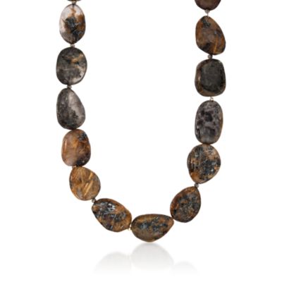 520.00 ct. t.w. Rutilated Quartz Nugget Necklace in 14kt Yellow Gold &mdash; Alt Image 1