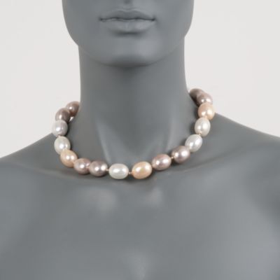 Pastel Faux Pearl Strand in 14kt Yellow Gold &mdash; Alt Image 2