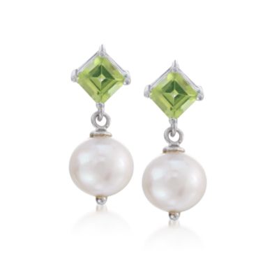 5-Pair Set of 7.80 ct. t.w. Multi-Gem and Pearl Drop Earrings in Sterling Silver &mdash; Alt Image 5