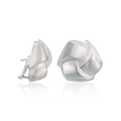 Sterling Silver Knot Earrings &mdash; Alt Image 3