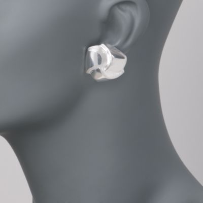 Sterling Silver Knot Earrings &mdash; Alt Image 2